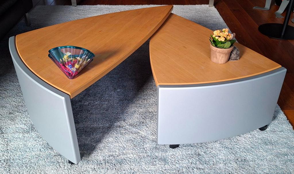 Leolux Salontafel Set - Modern Design, Huis en Inrichting, Tafels | Salontafels, Ophalen, Gebruikt, 100 tot 150 cm, 50 tot 100 cm