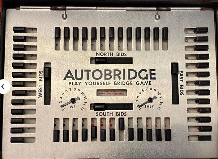 Autobridge Deluxe-zakmodeljar en 1950  Vintage bridgetrainer, Hobby en Vrije tijd, Gezelschapsspellen | Kaartspellen, Ophalen of Verzenden