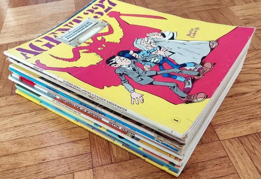 15 Vintage stripboeken van weekblad Pep en Kuifje, Meerdere stripboeken, Ophalen of Verzenden, Gelezen