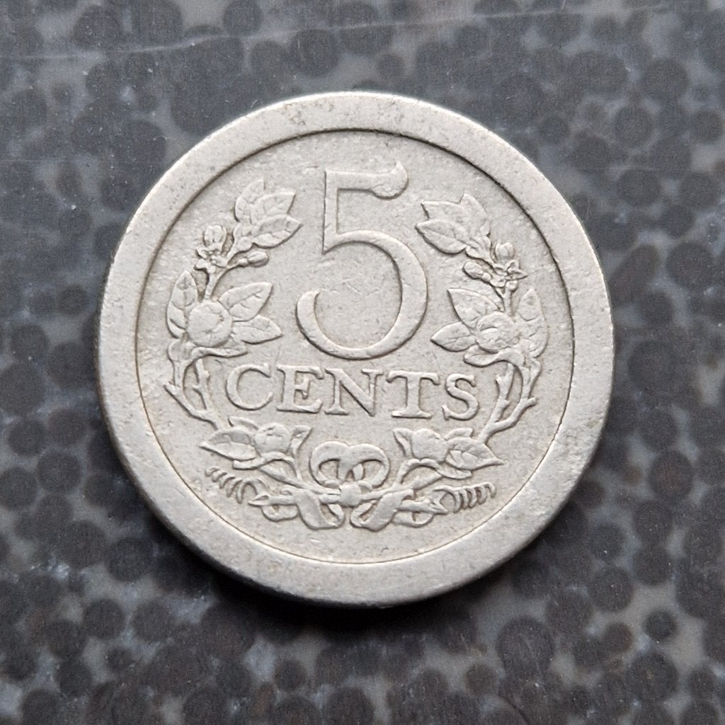 5 cent 1909 Wilhelmina, Ophalen of Verzenden, Koningin Wilhelmina, 5 cent, Losse munt
