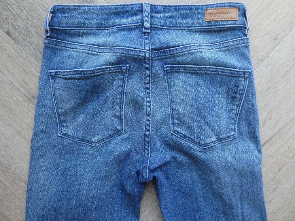 Maison Scotch Supreme Slim Straight Leg broek maat 26-32, Blauw, Zo goed als nieuw, W27 (confectie 34) of kleiner, Maison Scotch