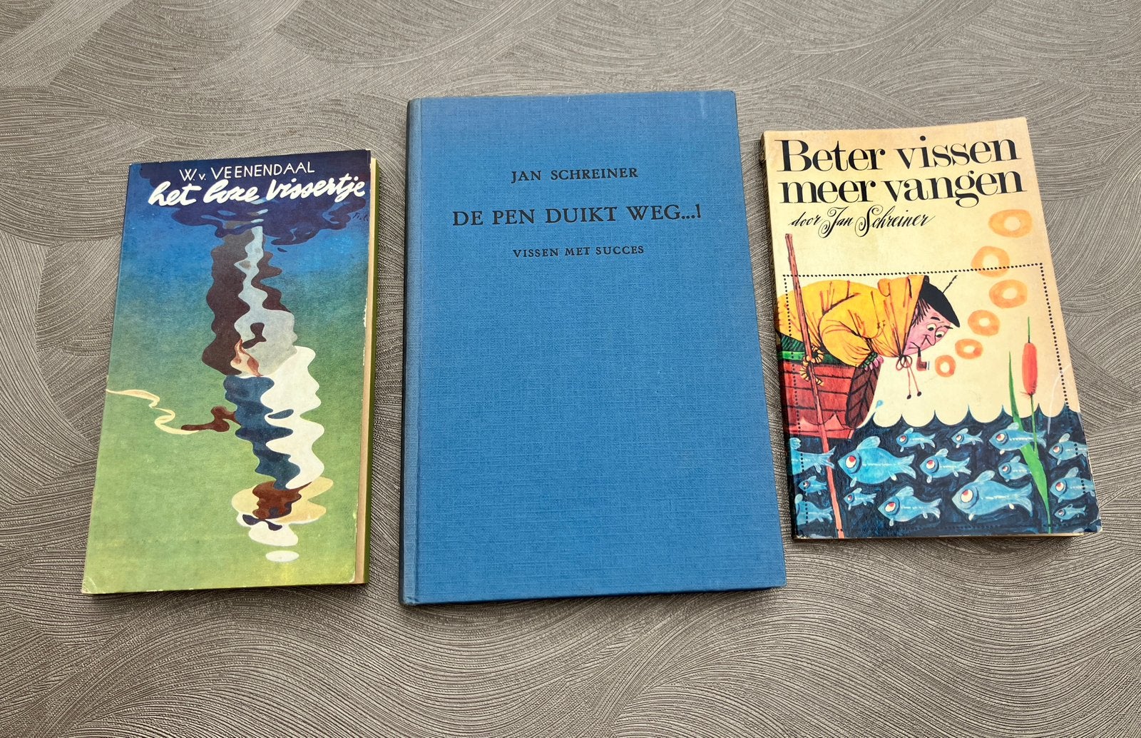 Z.g.a.n. 3 historische visboeken Schreiner/Veenendaal, Ophalen of Verzenden, Zo goed als nieuw, Overige typen