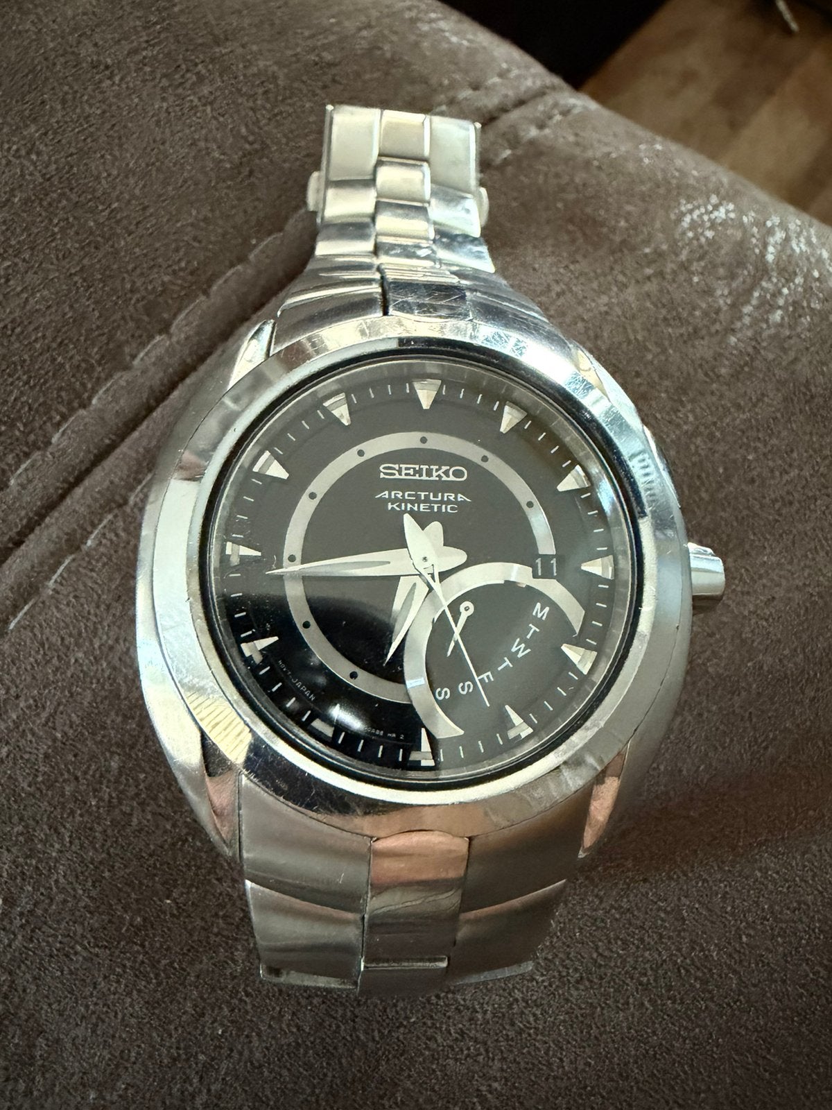 Seiko heren horloge, Sieraden, Tassen en Uiterlijk, Horloges | Heren, Staal, Verzenden, Polshorloge, Zo goed als nieuw