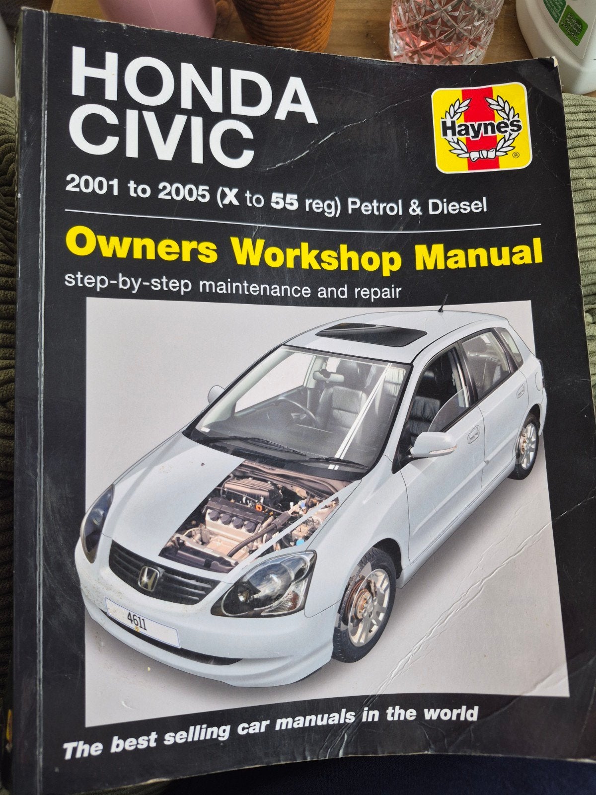 Honda Civic Werkplaatshandboek (2001-2005) Haynes ZGAN, Honda, Ophalen of Verzenden, Jex, Zo goed als nieuw