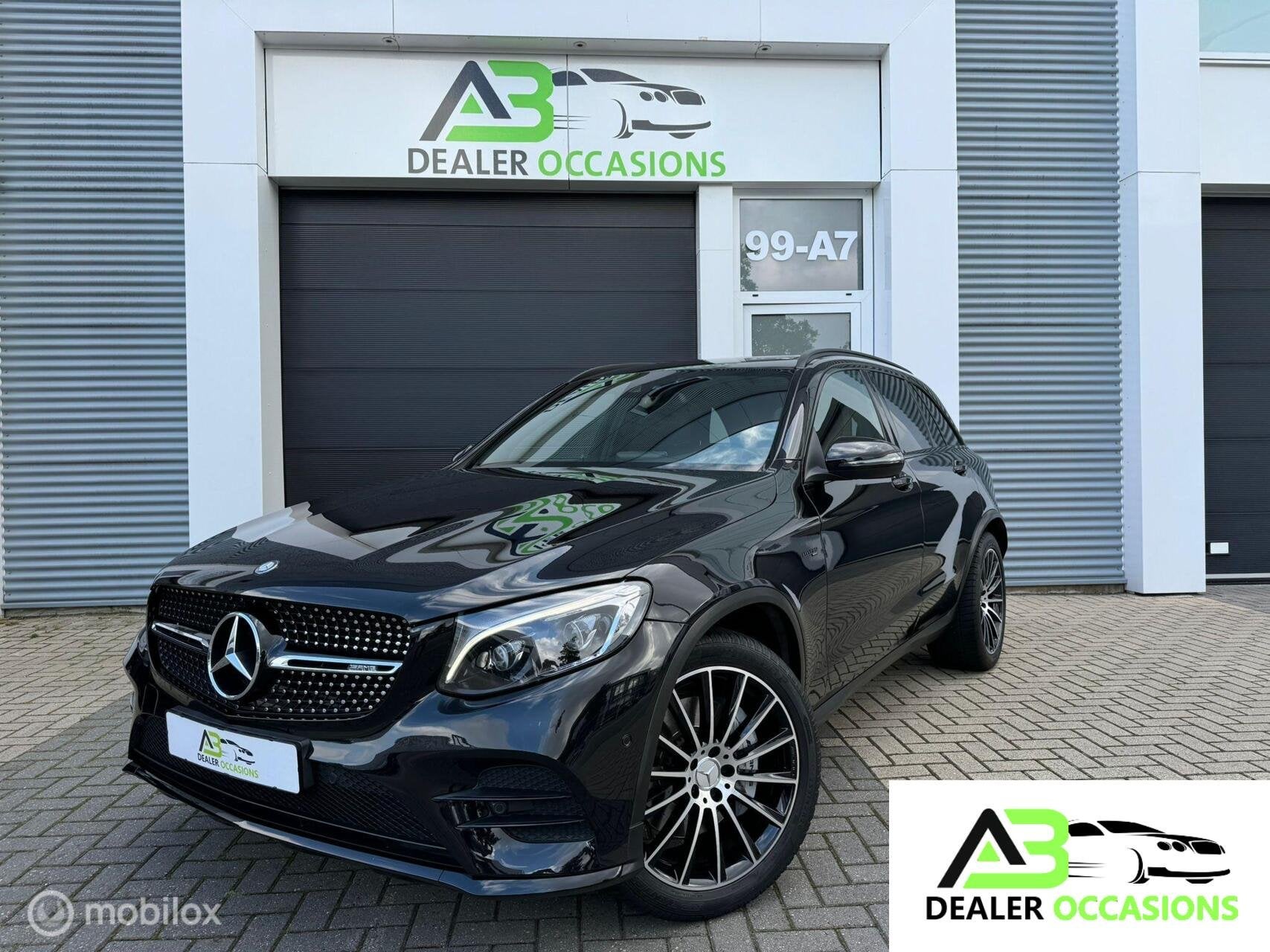 Mercedes GLC-klasse AMG 43 4MATIC Black Editie-Designo-Pano, Automaat, Dealer onderhouden, Gebruikt, Zwart