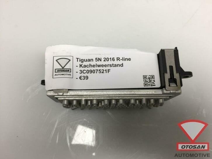 vw tiguan 5n 2016 kachelweerstand weerstand 3c0907521f, Auto-onderdelen, Airco en Verwarming, Gebruikt, Volkswagen, Volkswagen AG