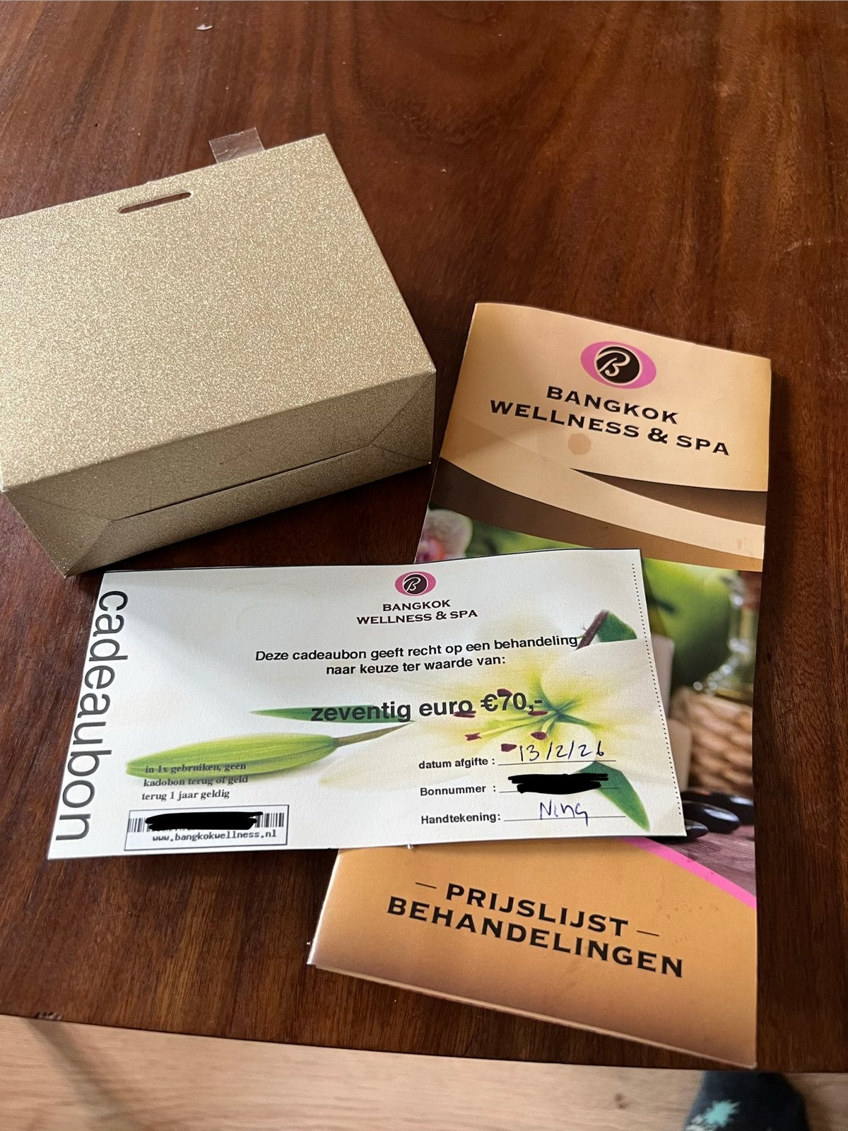 Cadeaubon van Bangkok Welness & Spa in Haarlem twv 70€, Eén persoon, Cadeaubon, Spa of Sauna