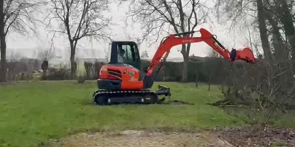 Kubota KX155-5 graafmachine, Ophalen, Graafmachine