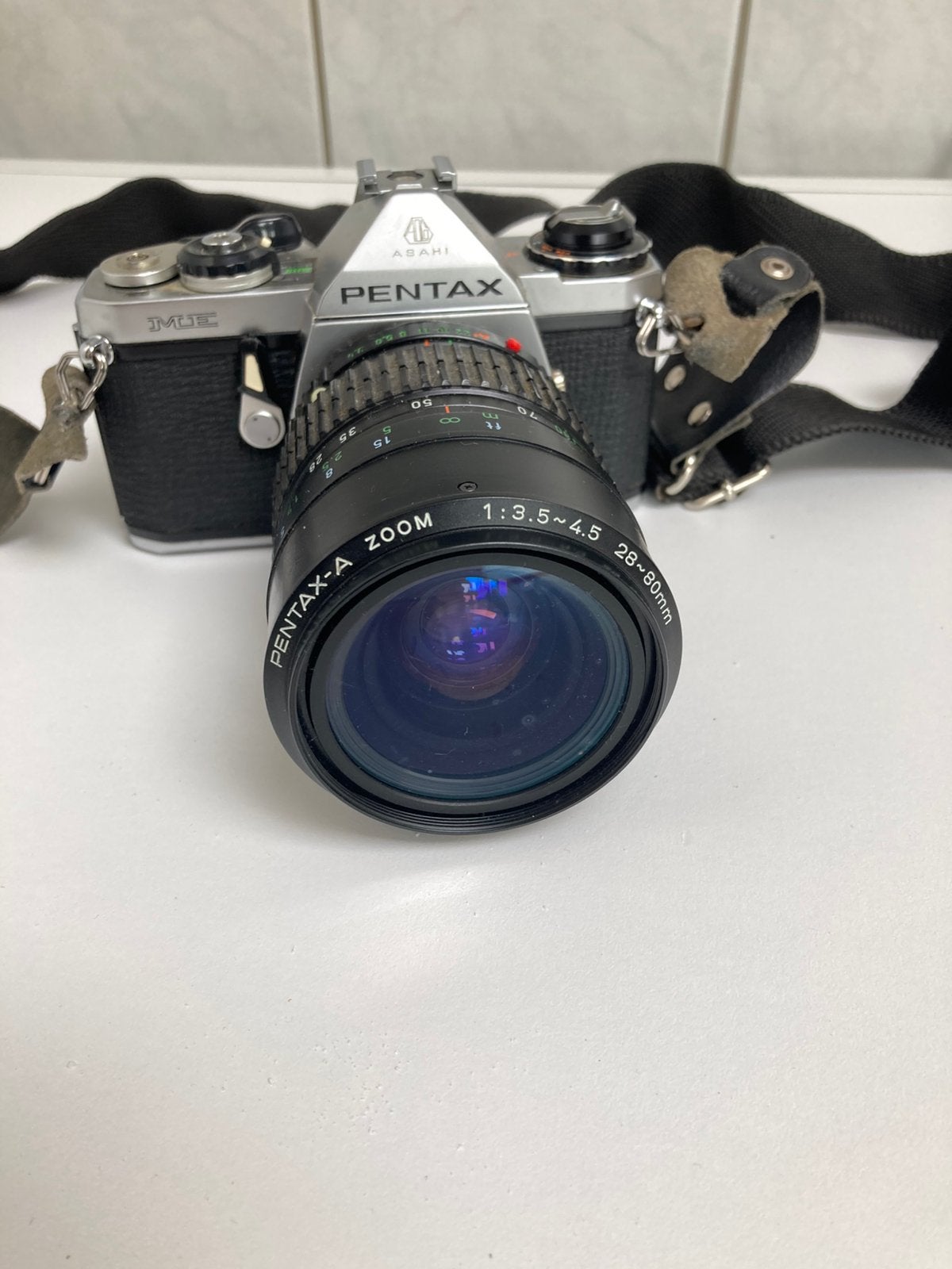 Asai pentax me spiegelreflex camera, Audio, Tv en Foto, Ophalen, Zo goed als nieuw, Spiegelreflex, Pentax