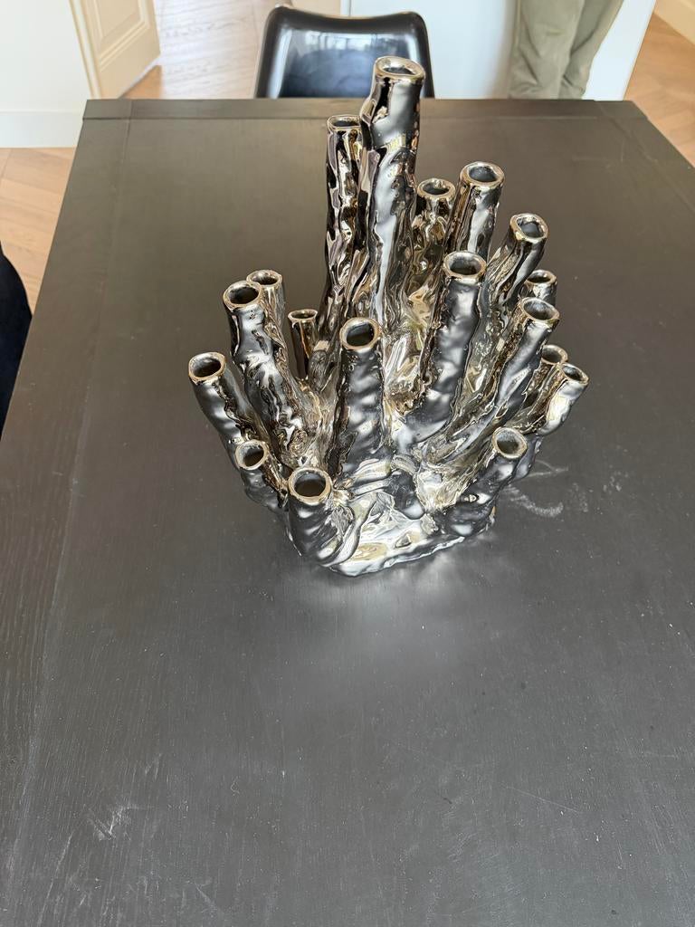 20 tulpsvaas zilver van Pols Potten, Huis en Inrichting, Ophalen, Overige materialen, Overige kleuren, 50 tot 75 cm