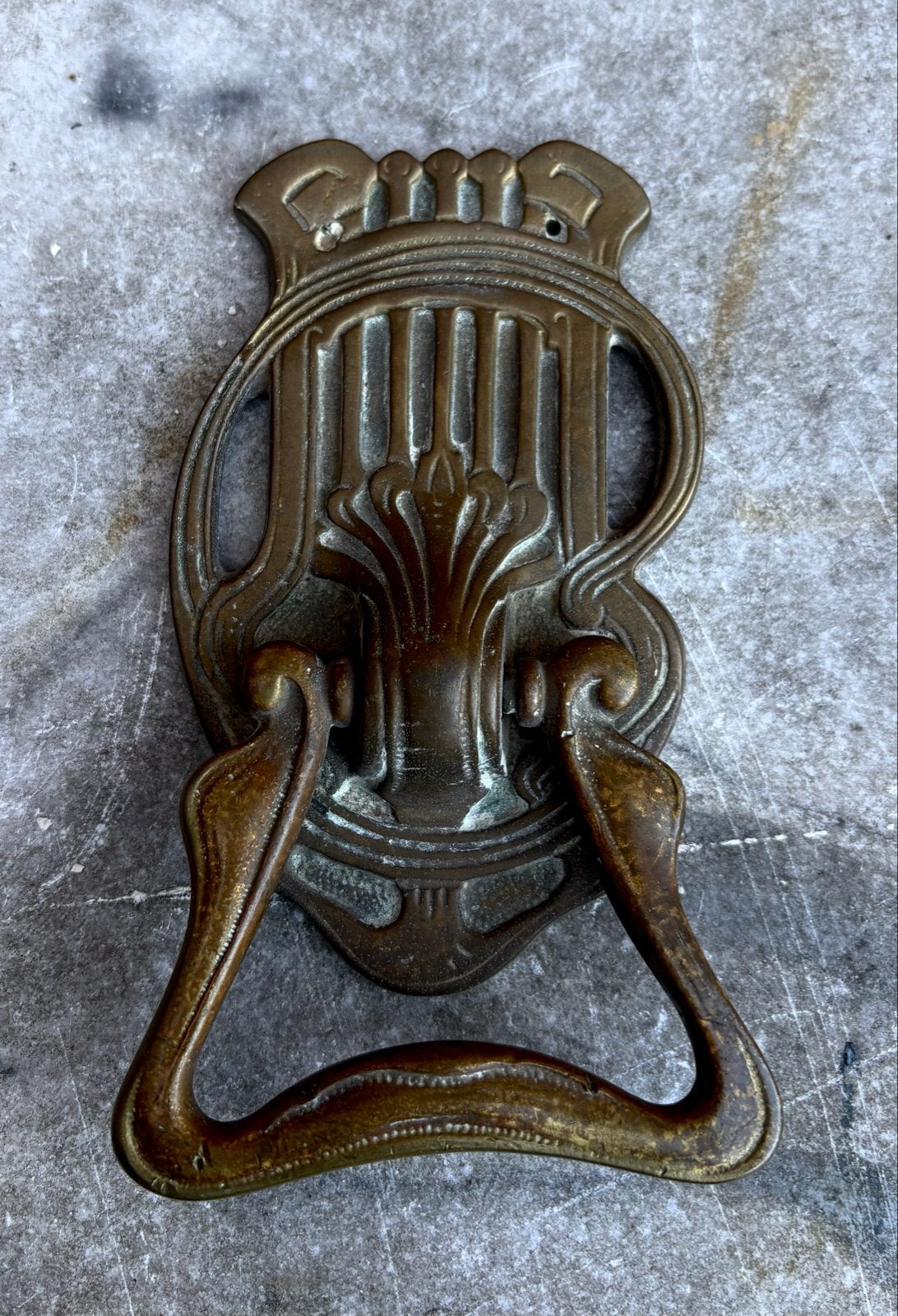Jugendstil Bronzen Klopbel / Deurbel ca. 1900, Ophalen of Verzenden, Zo goed als nieuw, Overige materialen, Overige typen