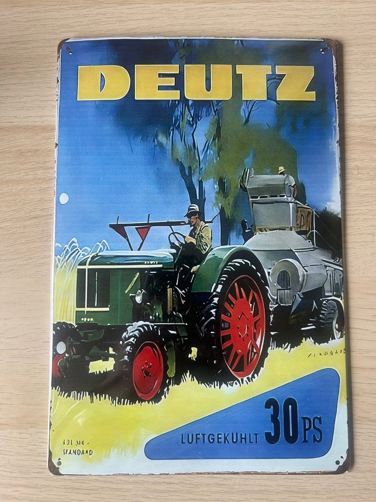 Reclamebord deutz, Ophalen of Verzenden, Nieuw, Reclamebord