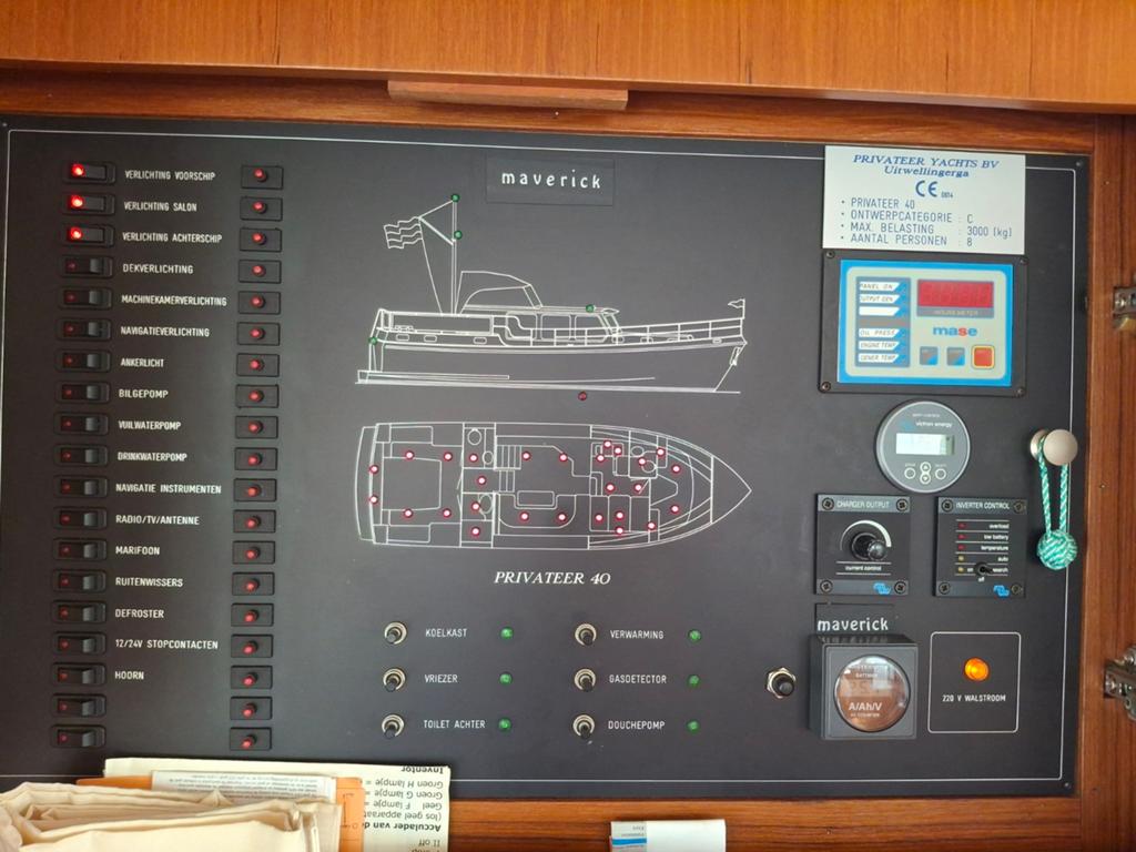 Luxe Privateer 40 Motorjacht - Volledig Uitgerust ., Ophalen, Overige merken, Gebruikt, Walstroom