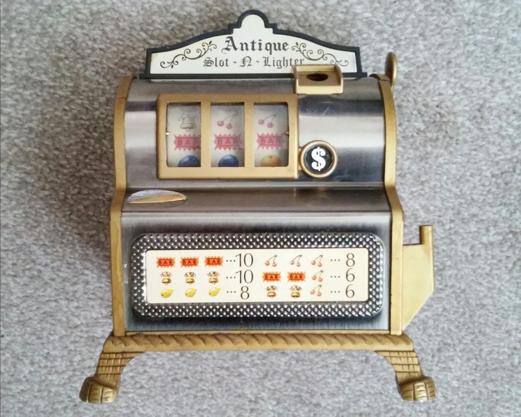 Vintage Waco Japan Fruitautomaat gasaansteker tafelaansteker, Ophalen of Verzenden, Zo goed als nieuw, Aansteker