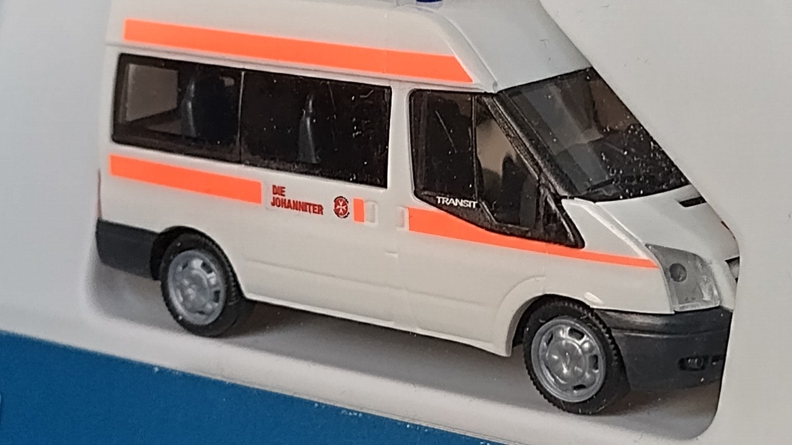 Ford Transit Ambulance Die Johanniter 1;87 Rietze Pol, Hobby en Vrije tijd, Modelauto's | 1:87, Auto, Verzenden, ., Rietze