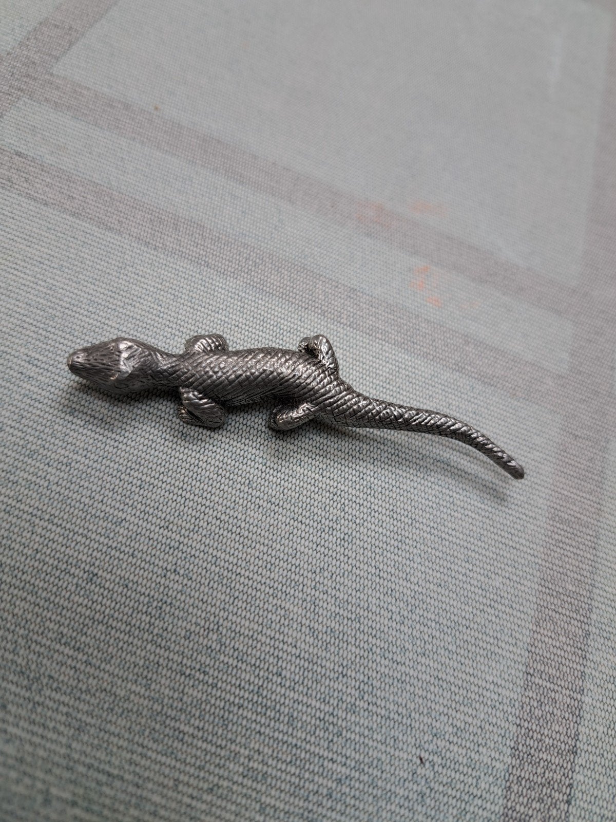 Zilveren Alligator/Krokodil Broche van Ge-Ka Smycken, Ophalen, 4 tot 7 cm, Zilver, Zilver