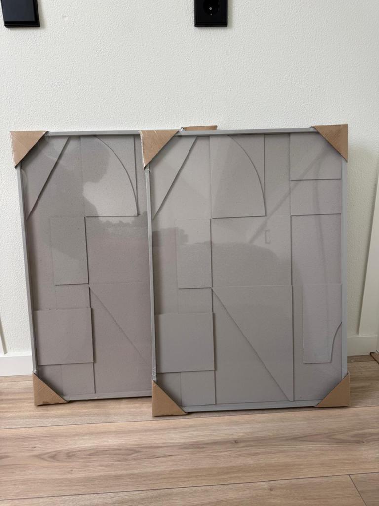 Kwantum wanddecoratie 50x70cm 2 stuks NIEUW IN VERPAKKING, Ophalen, Nieuw