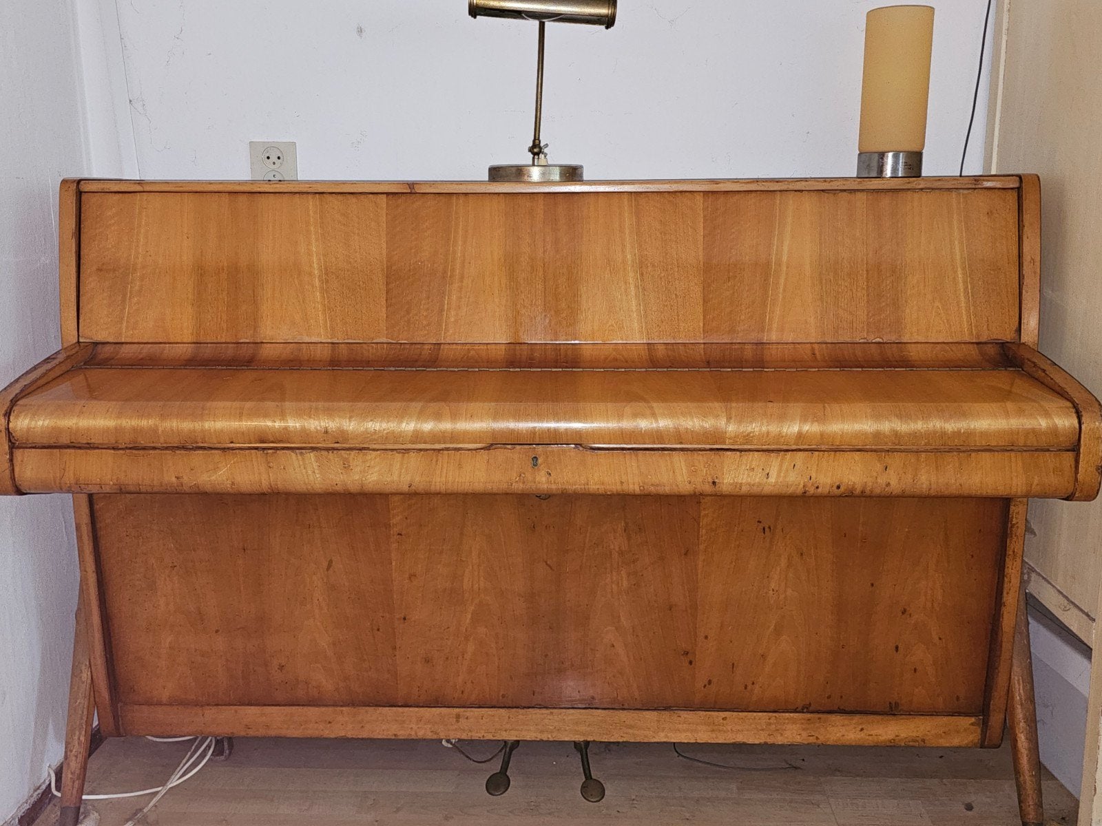 Sauter piano, Ophalen, Gebruikt, Bruin, Piano