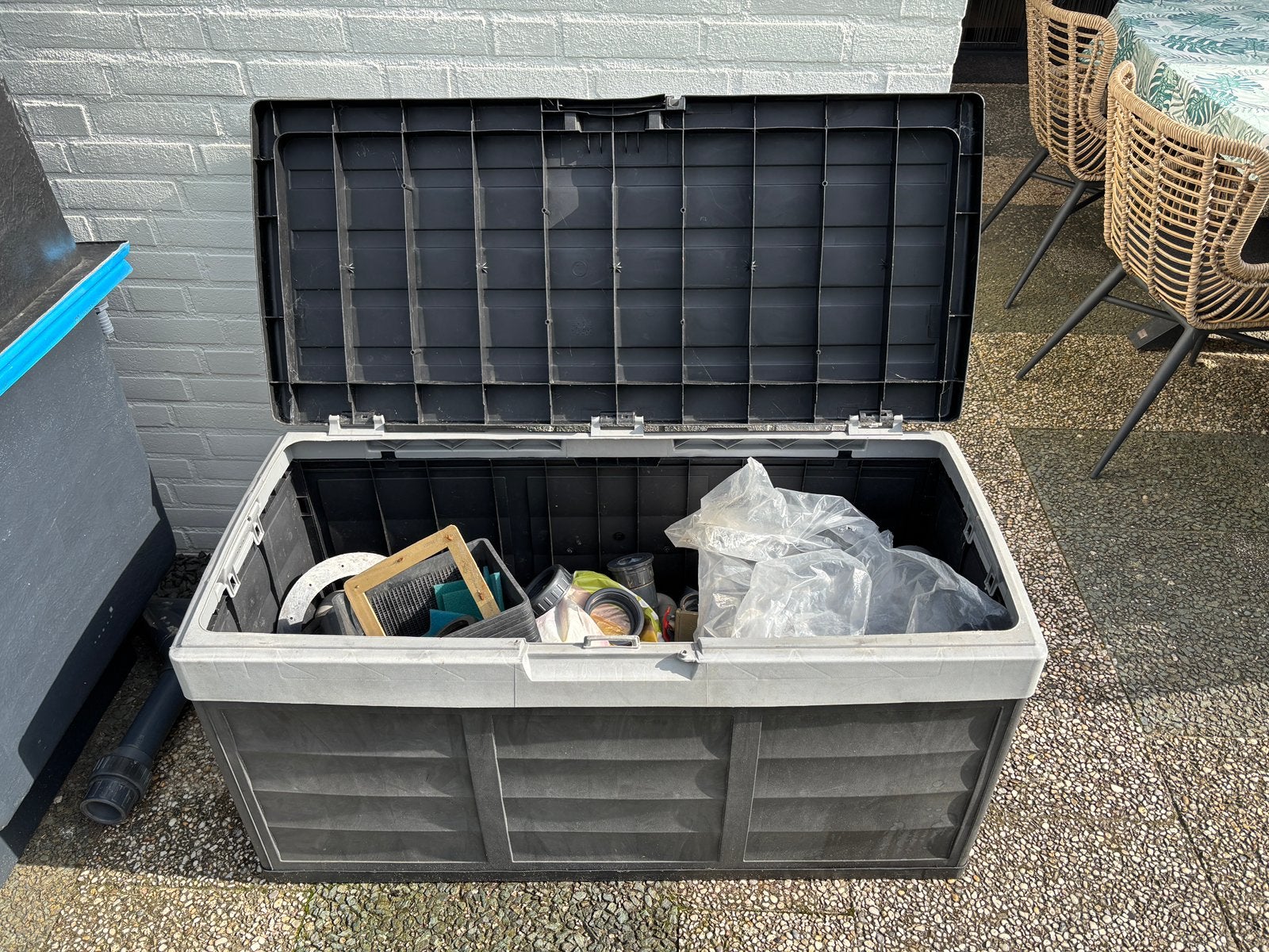 Kist Vol Vijvermaterialen/Druk PVC, Ophalen of Verzenden, Gebruikt, Overige typen