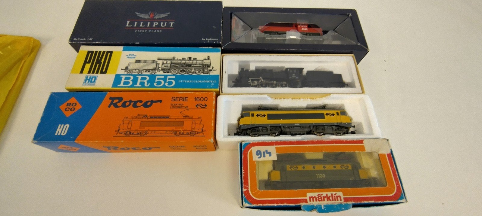 Lot van 4 modelspoor locomotieven H0, Overige merken, Gebruikt, Ophalen of Verzenden, NS