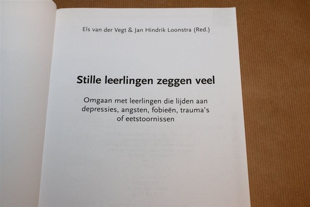 Stille Leerlingen zeggen Veel — Omgaan met Psychische Nood, Ophalen of Verzenden, Alpha, Zo goed als nieuw, HBO