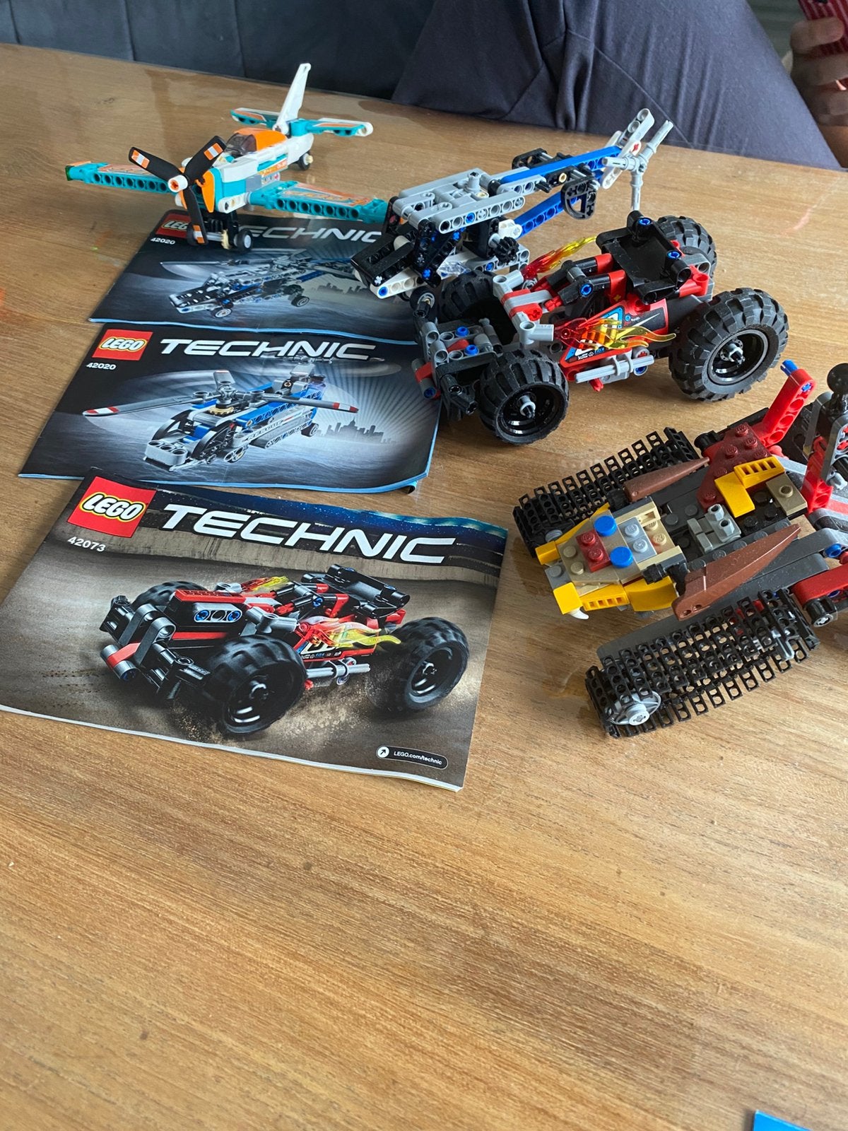 Lego Technic sets: 42020, 42073 en 42020 (vliegtuig), Gebruikt, Lego, Ophalen of Verzenden, Complete set