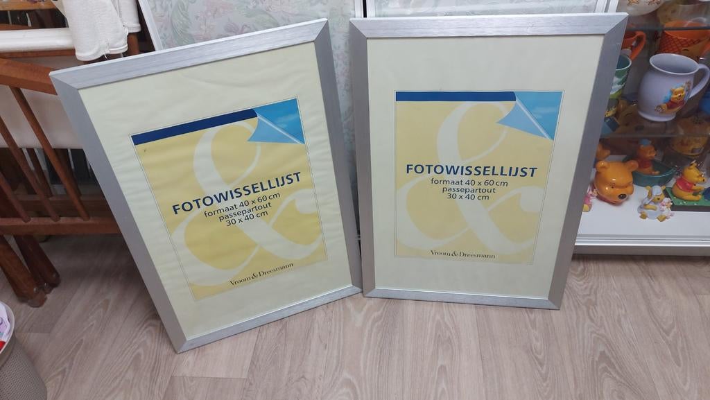 Aluminium wissellijst 40x60, Minder dan 50 cm, Gebruikt, 50 tot 75 cm, Metaal of Aluminium