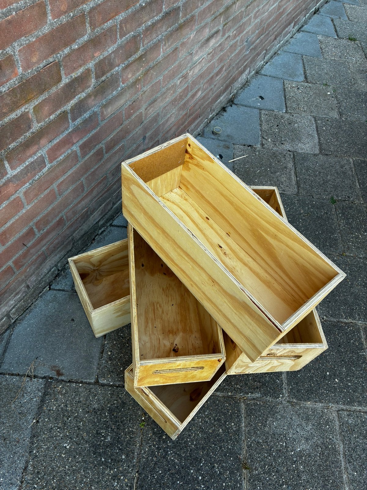 Houten kistjes, Tuin en Terras, Ophalen, Minder dan 60 cm, Zo goed als nieuw, Hout