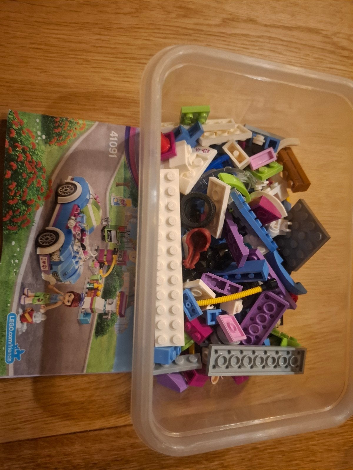 Lego friends mia's sportwagen 41091, Lego, Friends, Ophalen of Verzenden, Zo goed als nieuw