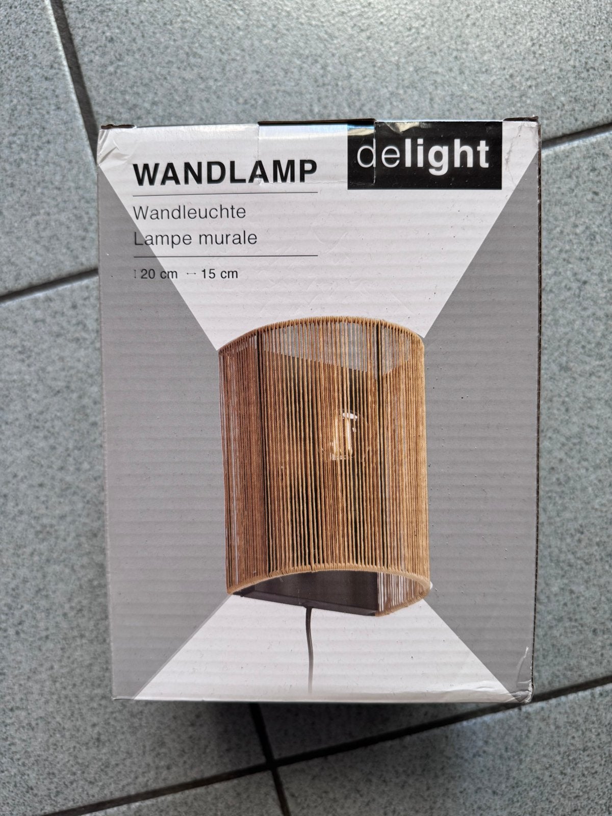 1x Wandlamp Cera Zand van de Kwantum, Met snoer/stekker, Natuurlijk materiaal, Nieuw, Overige merken