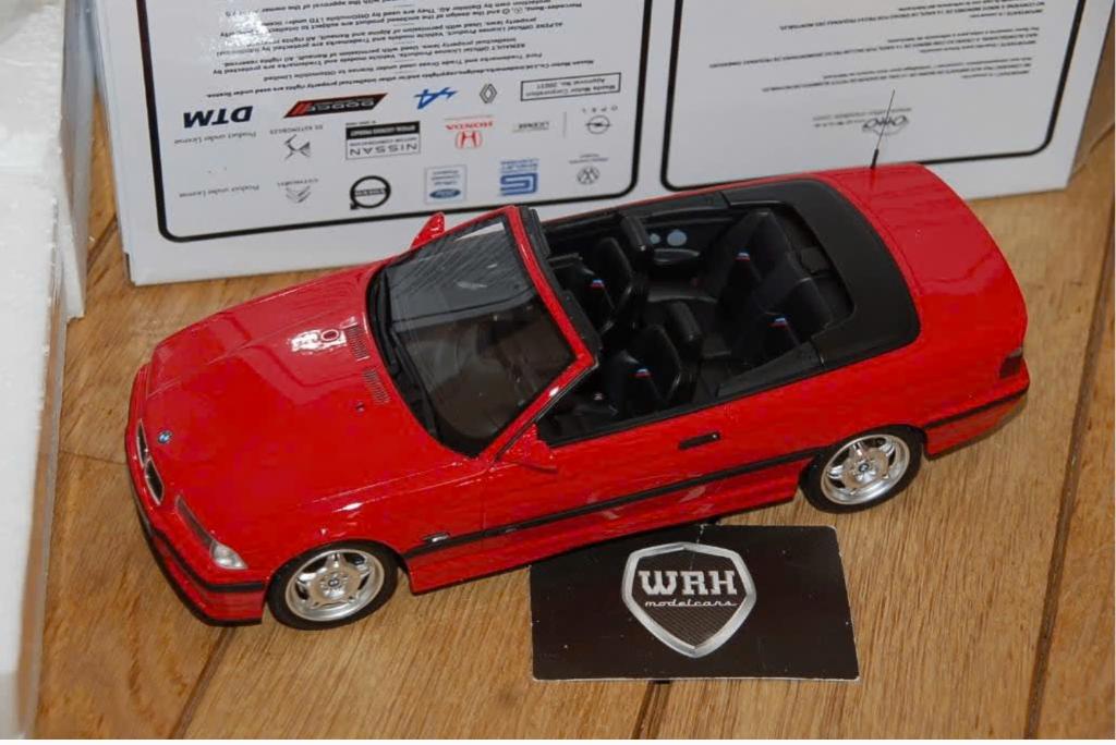 1:18 BMW M3 E36 CABRIO red Otto mobile OT1048 in box WRH, Hobby en Vrije tijd, Modelauto's | 1:18, Verzenden, Zo goed als nieuw