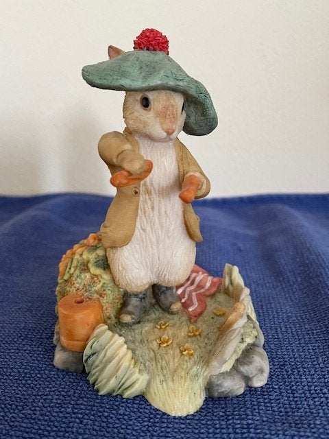 Beatrix Potter Beeldje Konijn Benjamin Bunny, Peter Rabbit, Ophalen of Verzenden, Zo goed als nieuw, Dier