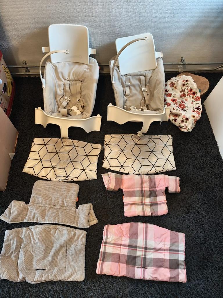 Stokke Tripp Trapp Newborn Set met hoezen, Ophalen, Gebruikt, Meegroeistoel