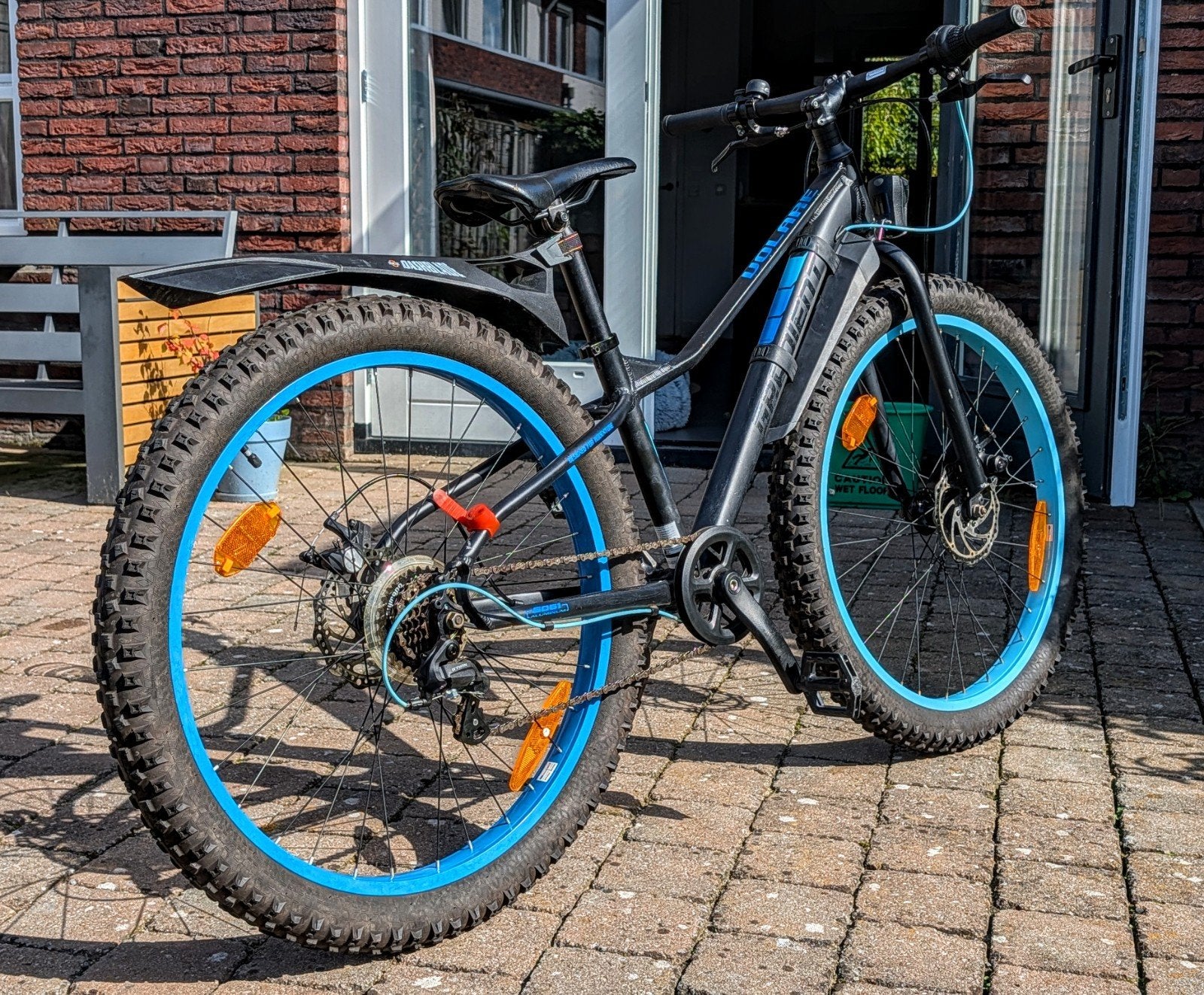 Volare kinderfiets mountainbike 26 inch Zwart Blauw, Gebruikt, Heren, Ophalen, Overige merken