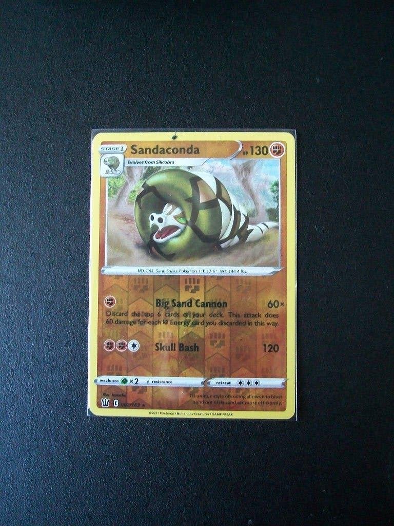 3139. Nieuwe Pokemon Kaart holofoil SANDACONDA HP130 082/163, Verzenden, Nieuw, Losse kaart, Foil