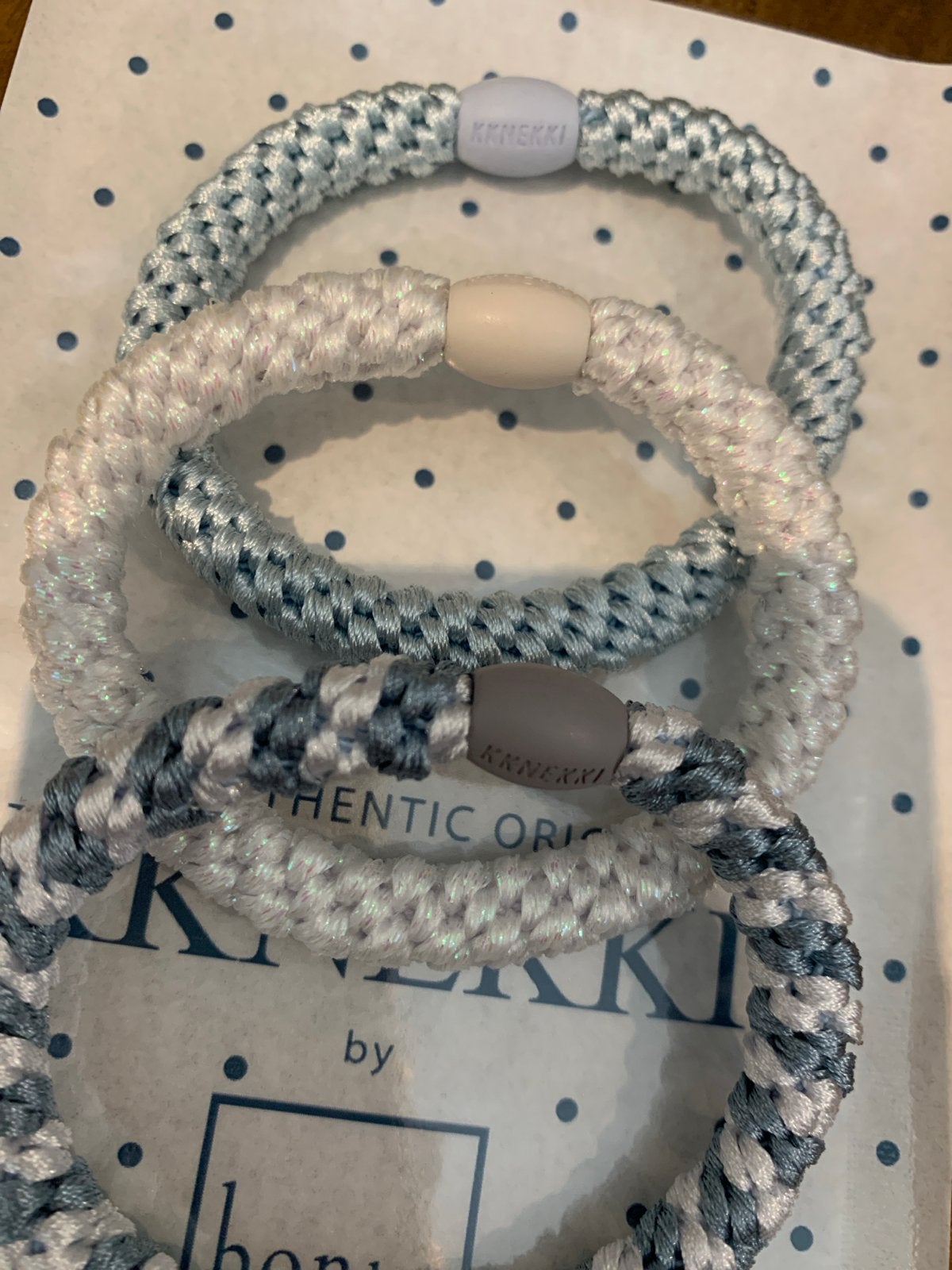 KKNEKKI haarelastiekjes - set van 3, Ophalen of Verzenden, Nieuw