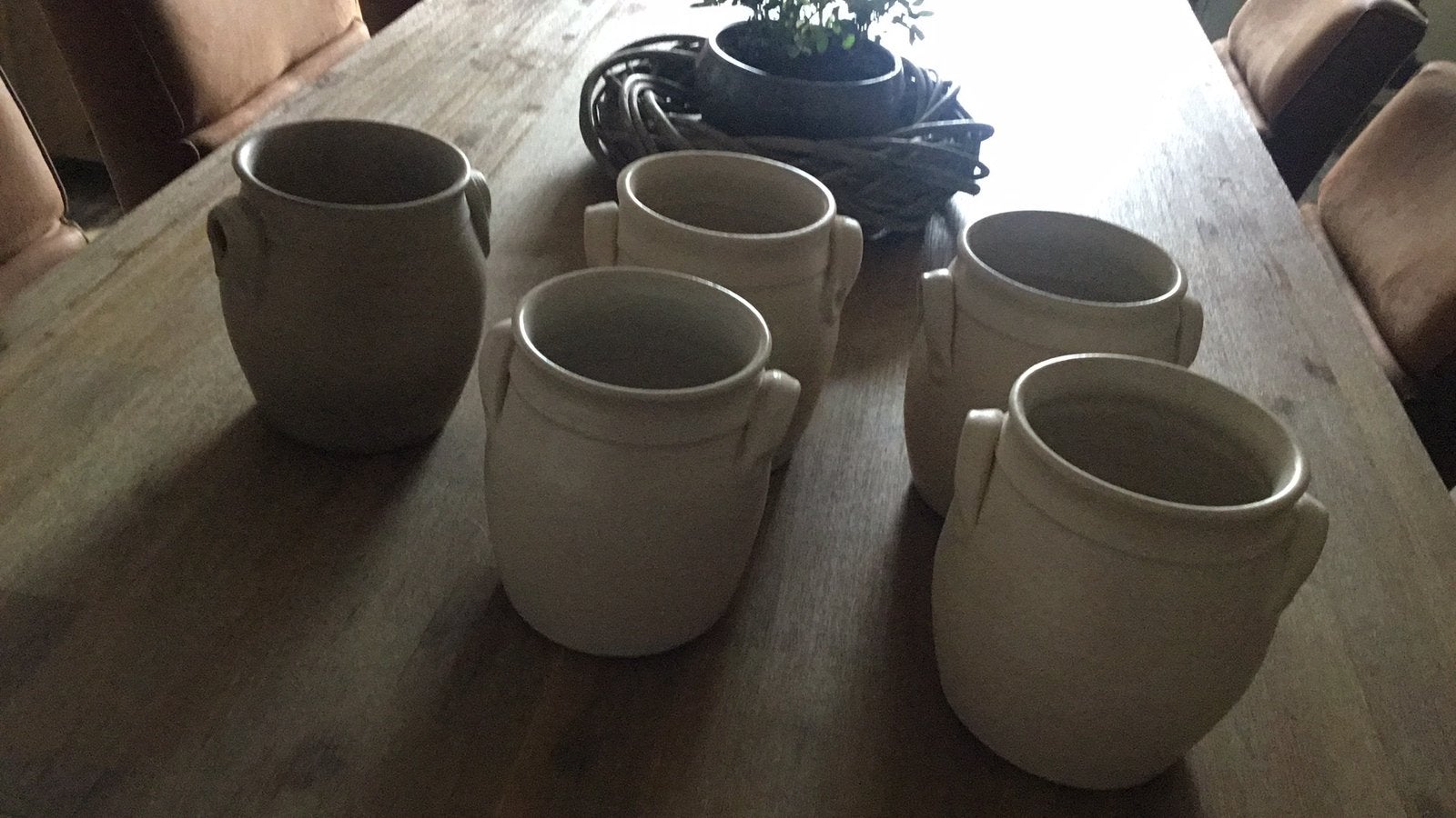 Keramieke potten, Tuin en Terras, Ophalen, Rond, Nieuw, Aardewerk