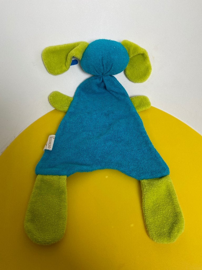 K2636 sussekind doekje konijn blauw groen badstof, Ophalen of Verzenden, Zo goed als nieuw, Konijn
