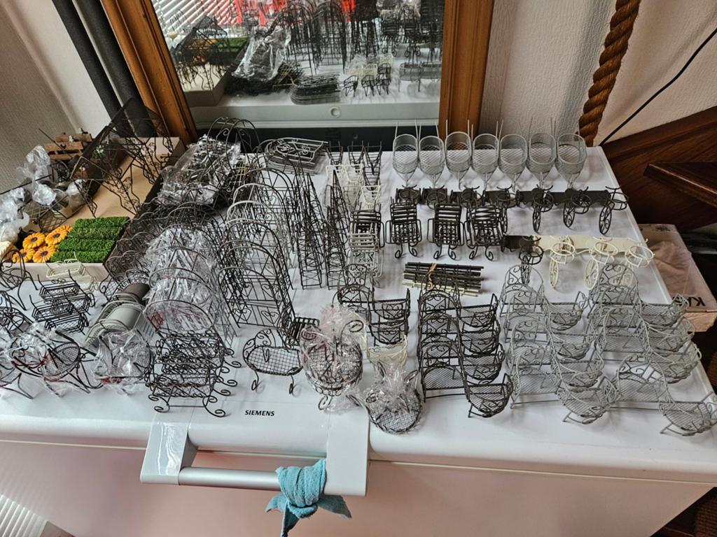 Grote partij miniatuur tuin- en decoratieartikelen, Ophalen of Verzenden, Nieuw