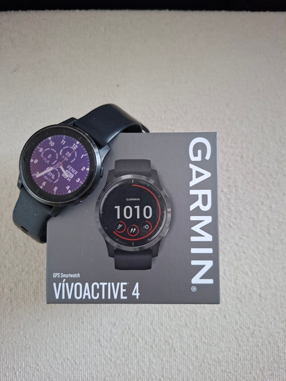 Garmin Vivioactive Watch 4 - Zwart - sporthorloge, Ophalen of Verzenden, Zo goed als nieuw