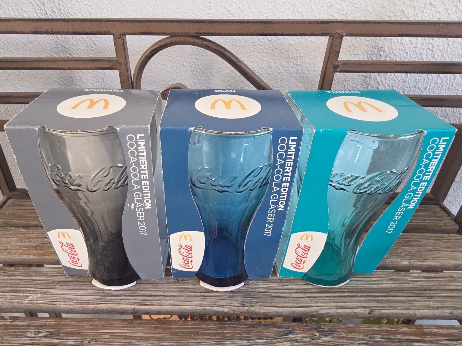 Coca-Cola glazen McDonald's Limited Edition 2017 (3 stuks), Ophalen, Nieuw