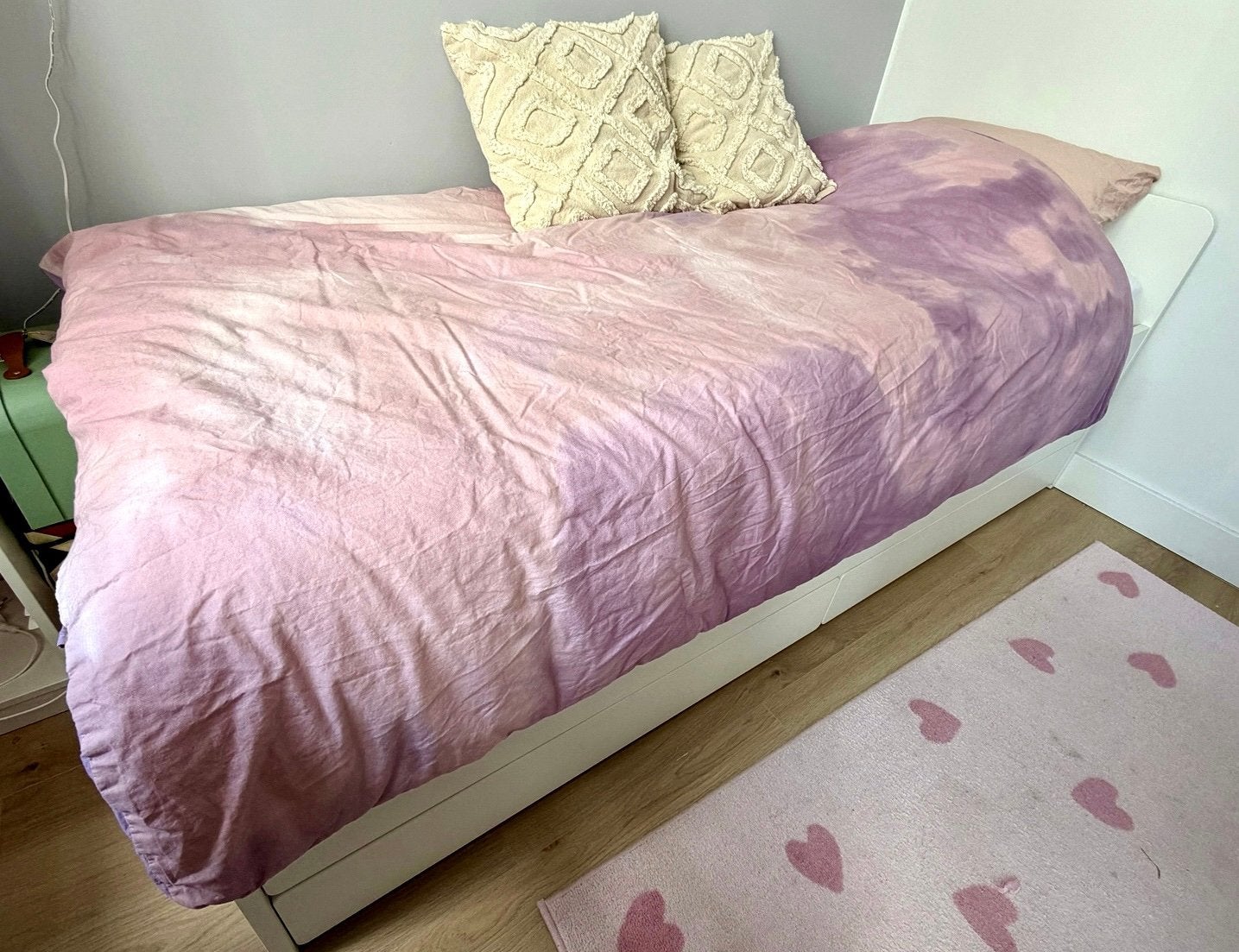 IKEA SLÄKT 90x200 + 2 matrassen + onderbed + 2 lades | ZGAN, Huis en Inrichting, Ophalen, 90 cm, Eenpersoons, Wit