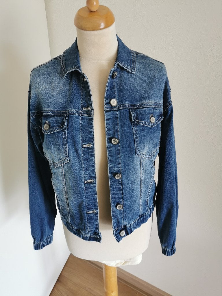 Geisha jeansjack maat S; 1 x gedragen, Kleding | Dames, Ophalen of Verzenden, Zo goed als nieuw, Maat 38/40 (M)