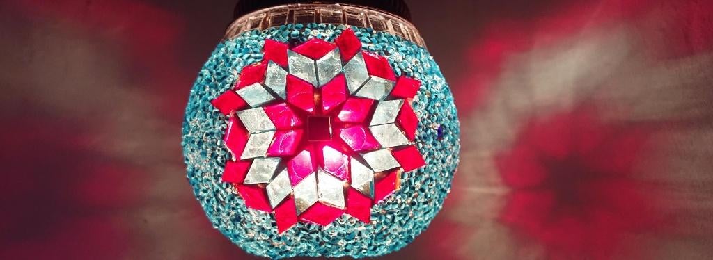 Verschillende waxinelichten glasmozaiek in 2 maten, Ophalen of Verzenden, Nieuw, Overige materialen, Kandelaar