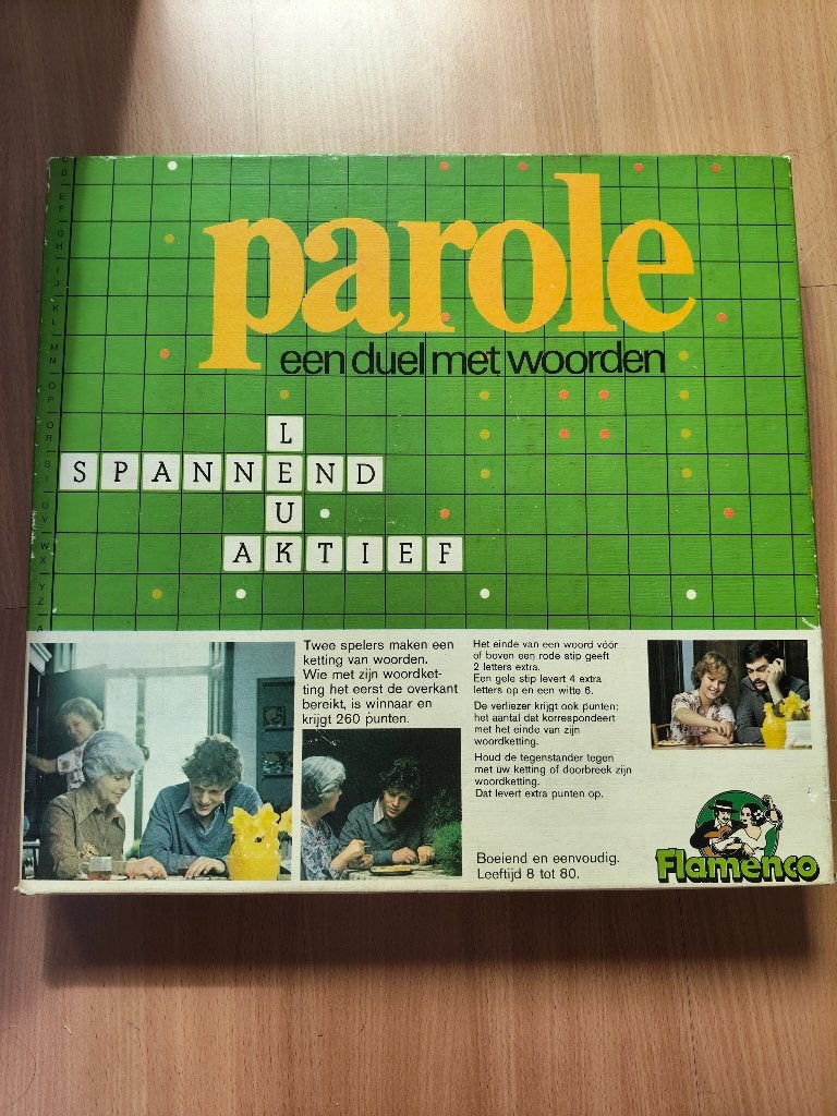 spel - vintage parole een duel met woorden / woordspel, Hobby en Vrije tijd, Een of twee spelers, Ophalen, Gebruikt, Flamenco