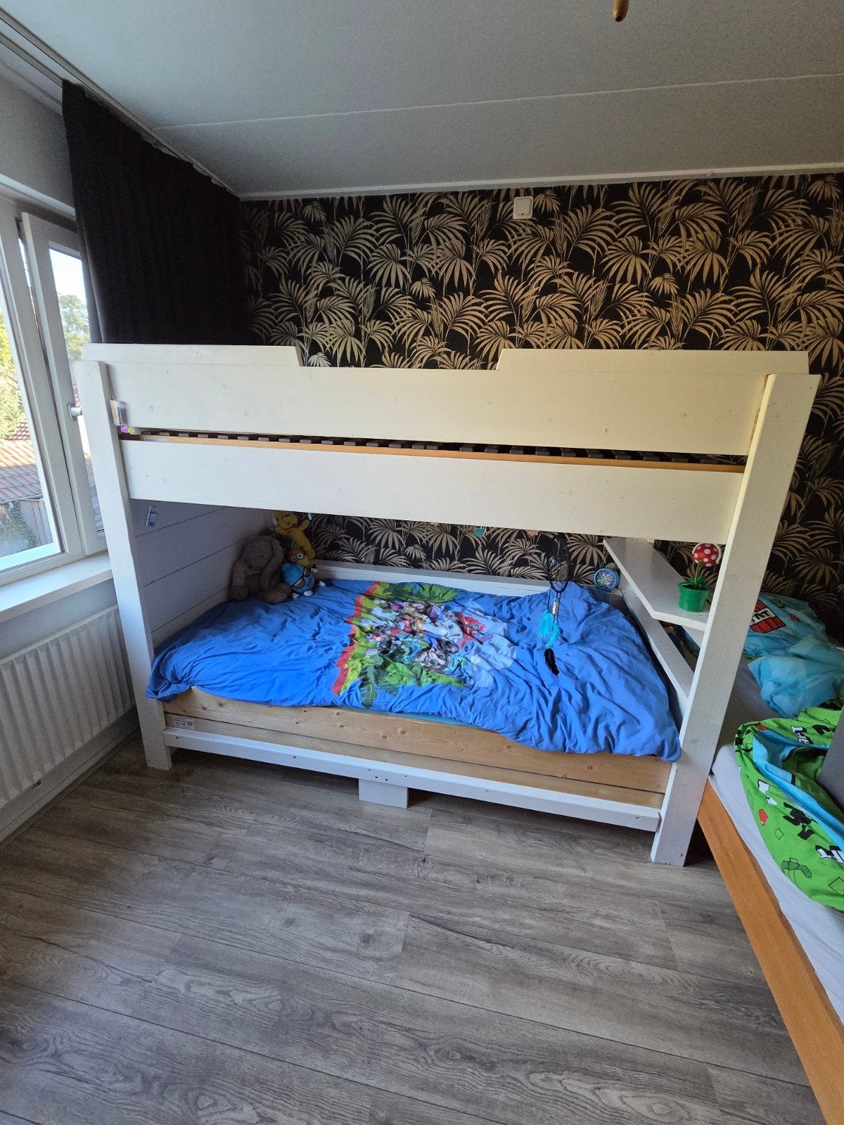 Stevig stapelbed met lattenbodems, Ophalen, Gebruikt, 90 cm, 160 tot 180 cm