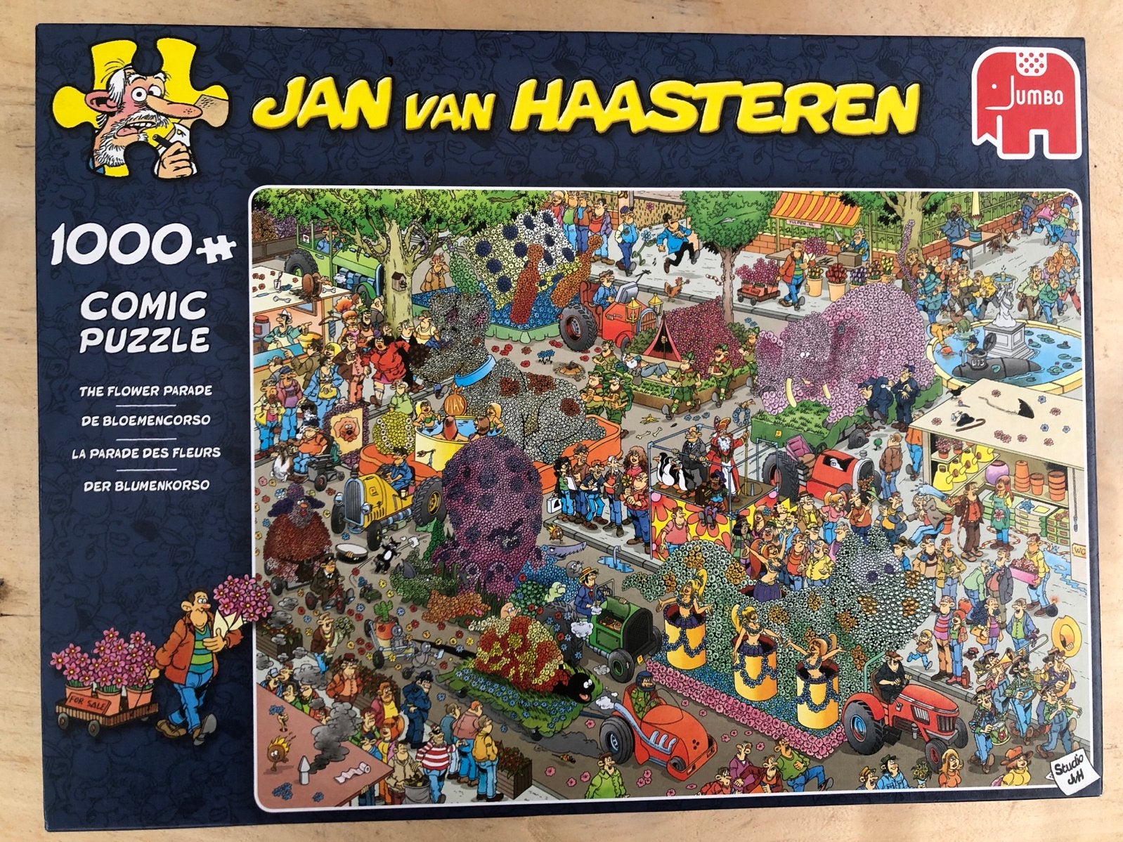 Jan van Haasteren - De Bloemencorso - 1000 stukjes, Ophalen of Verzenden, 500 t/m 1500 stukjes, Zo goed als nieuw, Legpuzzel