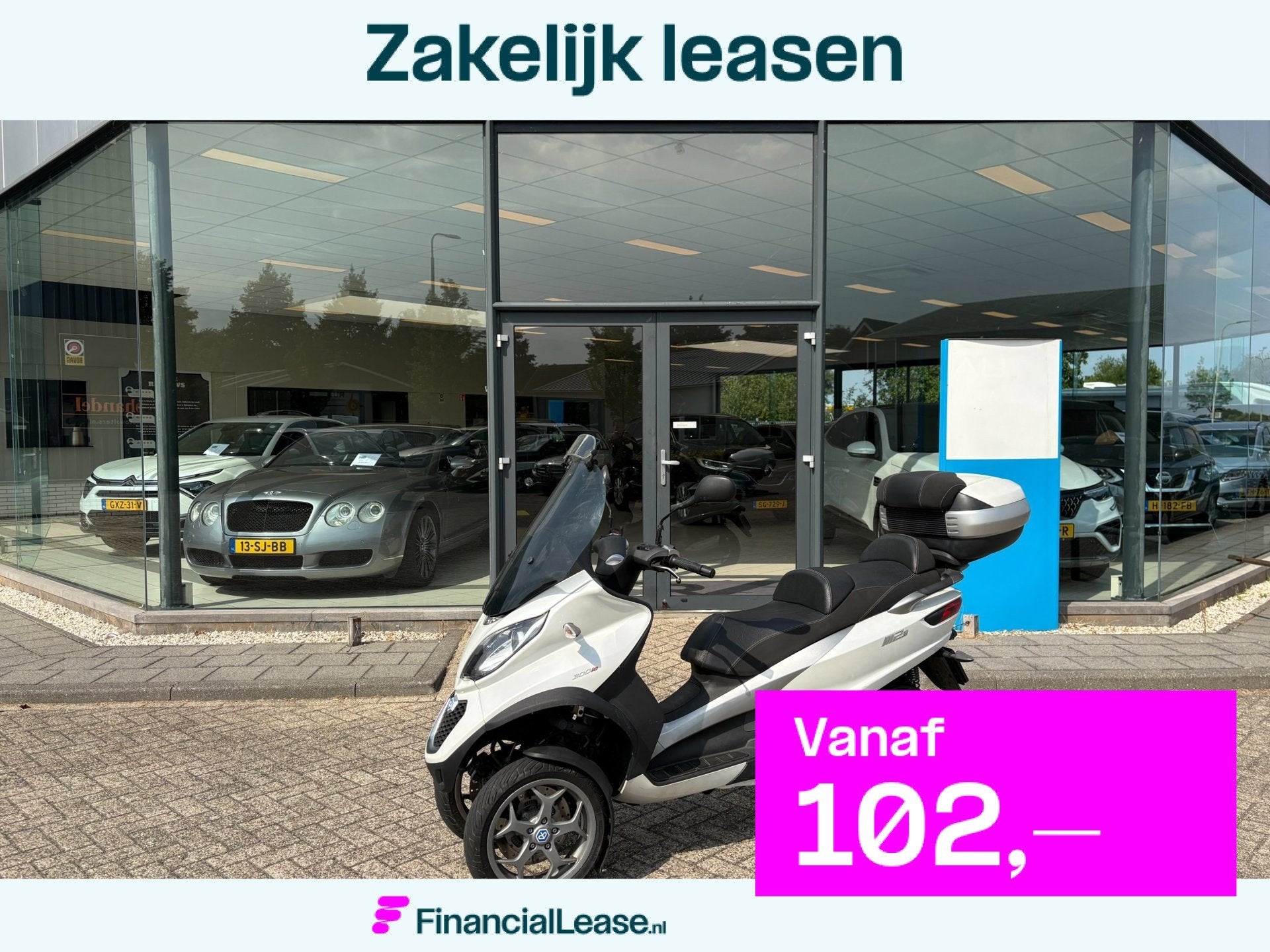 Piaggio Scooter 300 LT MP3 Yourban, Scooter, Automaat, 278 cc, 12 t/m 35 kW