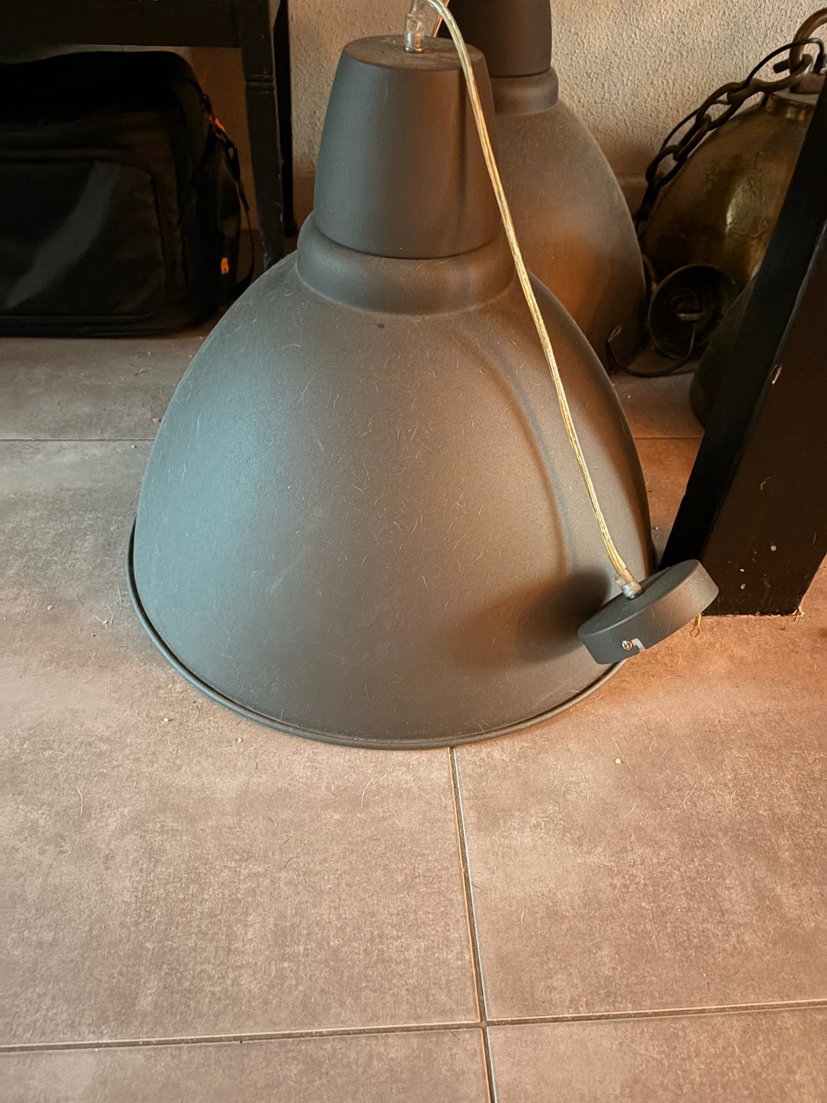 2 grijze lampen gratis op te halen, Ophalen, Gebruikt, Metaal