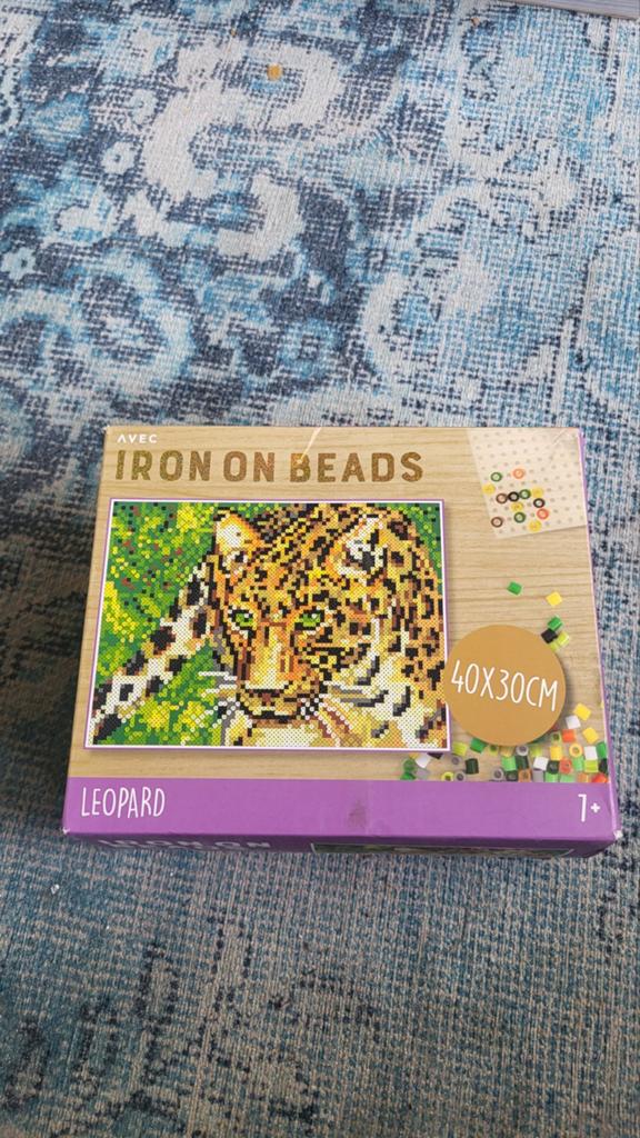 Iron On Beads Leopard Knutselset 40x30cm, Ophalen